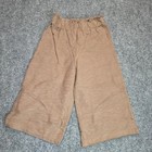 Toddler Brown Organic Cotton Wide Leg Pants 3t