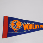 Vintage 1964-1965 The New York World s Fair Usa Travel Tourist Pennant Flag 9x4