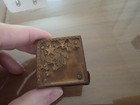 Vintage Letterpress Printing Block Christmas  Stars Snowflakes Winter Snow