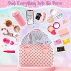 Play Purse For Little Girls  32pcs Toddler Purse With Pretend Makeup For Kids  3