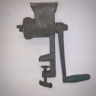 Antique Meat Grinder Square Top Good Used Condition See Pics E30