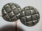 Chanel    2 Silver Tone  Metal Buttons Cc Logo  18mm New  Lot 2