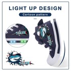 Kids Toddler Sneakers Light Up Flashing Shoes Boys Easy Fasten High Top Walki   