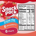 Snack Pack Zero Sugar Strawberry   Cherry Juicy Gels Cups  3 25 Oz  12 Pack