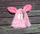 Vintage 1960s 1970s Pink Bunny Costume Hat Halloween