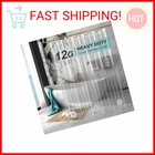 Amazerbath Heavy Duty Shower Curtain Liner 12 Gauge  72 X 72 Inches Clear Shower