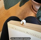 1 Piece Spilled Coffee Bookmarks Cute Bookmarks Book Lovers Gifts Funny Book   