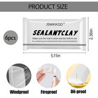 6 Pack Moldable Sealant Clay  White Fast Drying Sealant Mastic  Repair Sealing
