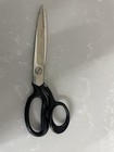 Wiss Inlaid No  20lh Scissors 10 5  Vintage  Made In Usa  Silver Black Handles