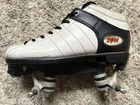 Riedell Dash Roller Skates Black White Heel Accent Size 7  no Wheels  25342