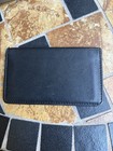 Men Women Bifold Wallet Leather Bank Card Case Holder Black New