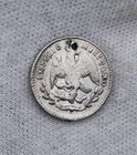 Mexico 1865 G Maximillian 5 Centavos Scarce Guanajuato Mint Holed