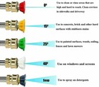 5pcs Pressure Washer Spray Tips Nozzles High Power Kit Quick Connect 1 4  Set