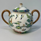Crown Staffordshire Tiffany   Co Sugar Bowl Pot Ye Olde Willow Chinoiserie  5356