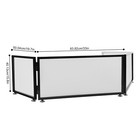 Tabletop Dj Event Facade White  black Scrims Metal Frame Booth   Travel Bag Case