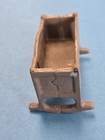 Antique Kilgore Cast Iron Rocking Baby Crib Bed Cradle Dollhouse Miniature 