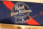 Vintage Pabst Blue Ribbon Sponge Ad Cover For Sides Of Retangle Metal Cooler