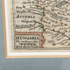 1600s Antique Map Hungary Petrus Kaerius Parts Of Transylvania Moravia Austria