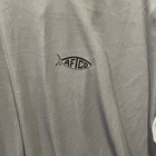 Aftco Mens Gray Long Sleeve Sun Protection Fishing Hoodie T-shirt 2xl