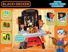 Black   Decker Junior Ready To Build Workbench Kids Play 53 Tools Sounds Light