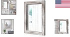 Stylish Large Rustic Bathroom Or Living Room Wall Mirror - Easy Install