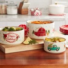 Pioneer Woman Floral Medley Holiday Christmas 6p Round Bakeware Set Nesting Bowl