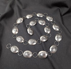 Native American Sterling Silver Concho Belt  34    18 Conchos 61g 925 Sterling