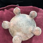 Rare Pre-columbian South America  5 Legged Clay Pottery Bowl 