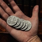 Medieval Groat Coin Of Henry Vi  1400 s Ad  2-sided Graphite Coin Mold