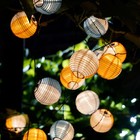 New Ikea Sommarlanke Led String Light With 24 Lights 105 446 33 Blue Yellow