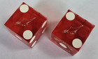 Aladdin Casino Las Vegas Red Craps Dice Mixed Serial Numbers Casino Played  