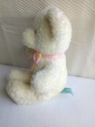 Vtg Russ Berrie Baby Teddy Bear Sprinkles 10  Yellow Plush Rattle Toy Plaid Bow