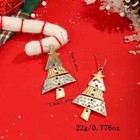 Cute Classic Christmas Tree Dangle Earrings - Zinc Alloy  Perfect Holiday Gift