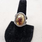 Premier Designs Sz 8 Ring  Jewelry Trendsetter Gold   Antiqued Silver Plated Nos