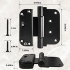 Silentlok Adjustable Patio Door Hinges   Vertical   Horizontal Adjustment   H   
