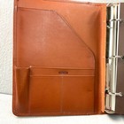 Coach Leather 2001 3 Ring Binder Month-at-a-view Planner Brown   Inserts Vintage