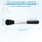 Camera Dusting Brush  Multifunction Cleaning Brush Lens Cleaning Pen 3 Pcs Black