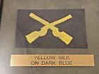 Vintage 1920s Usmc 3 Private First Class Rank Patches Display Khaki Green Blue