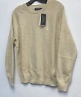 Men   s Polo Ralph Lauren Classic Crewneck Sweater Cream Color-pima Cotton-medium