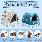 2 Pcs Guinea Pig Hideout  Guinea Pig Bed Washable Small Animal House Cage For   