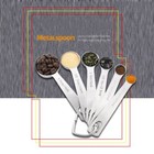 6 Pcs Varisized Stainless Steel Measuring Spoons Teaspoon Tablespoon For Kitchen