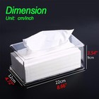 Square Clear Acrylic Tissue Box box Covers Rectangular bathroom Facial Napkinbox