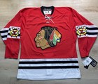 New Chicago Blackhawks Adidas Throwback Team Classic Premier Red Jersey 46