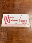 Lot Of 5 Vintage Dubois Budweiser Beer Bottle Labels  excellent Condition 