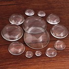 Glass Cabochons Round Clear Flat Back 6   35mm For Diy Bracelet Necklace Jewelry