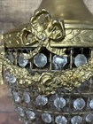 Antique Vintage Brass Pendant Chandelier French Victorian French Louis Xv Style
