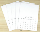 2026 Blank Xl Mini Calendar 5  X 7  Script Font  lot Of 5  Decorate  Stamp  Diy