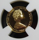 British Virgin Islands  Gold Proof 25 Dollars 1984-fm  Pf69 Uc Ngc  Mintage 97  
