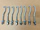 Bongo Tuning Lugs  Chrome  W nuts   Washers  Set Of  8 - Brand New