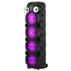 4x 8  Woofer Bluetooth Portable Fm Speaker Heavy Bass Stereo Pa System Mic Aux